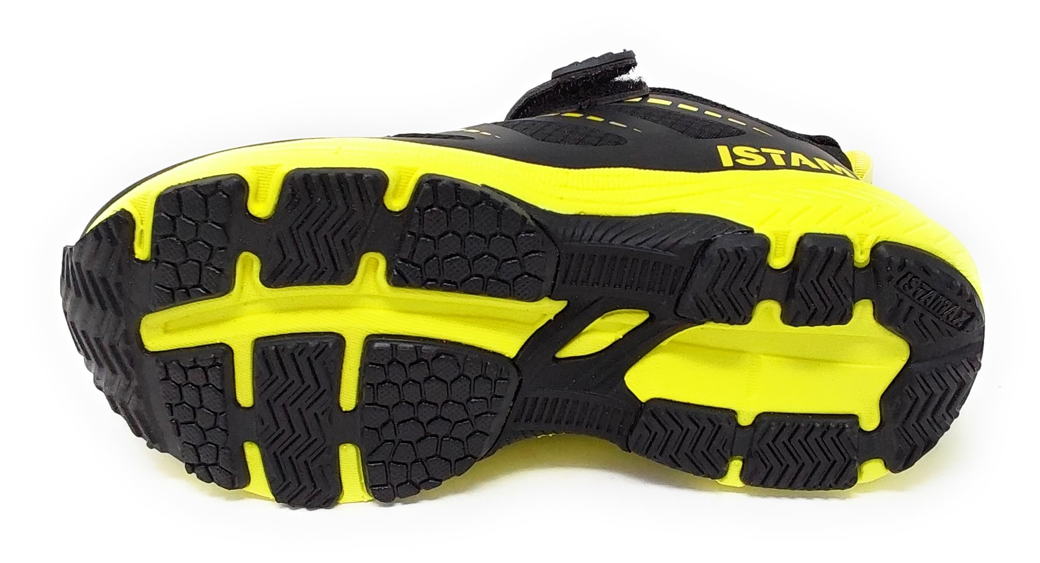 IMAA3805 AB01 Sportschuh schwarz/gelb mit Klettverschluss