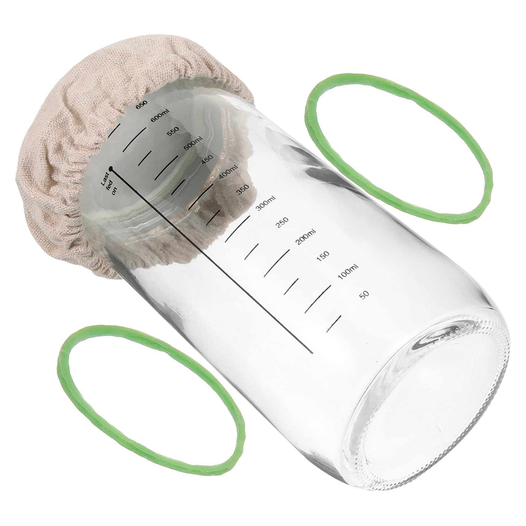 Kit de pain levain en verre de 730 ML avec mesures précises pour pâtisserie