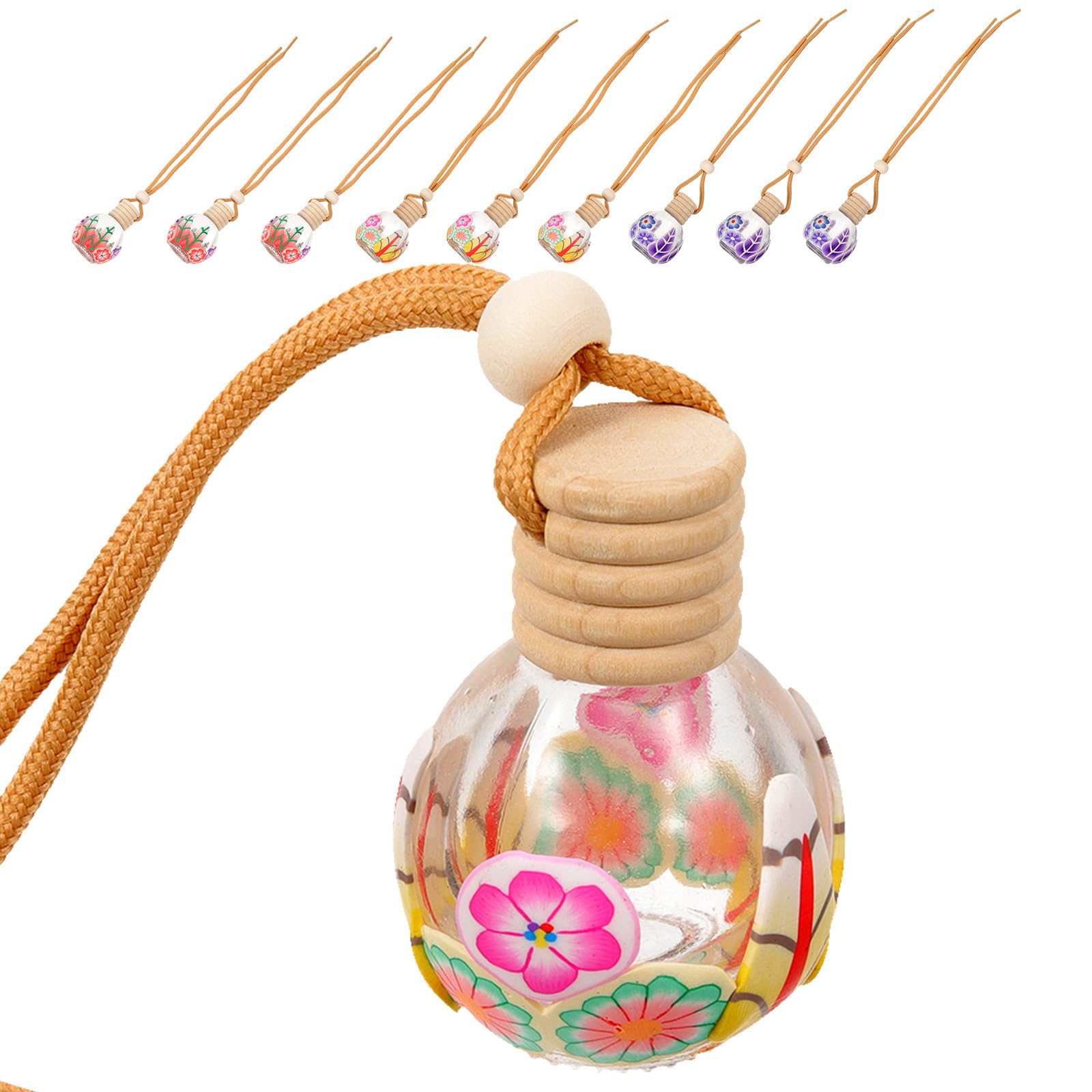 Flacons de parfum pour voiture Healvian anti-odeurs, diffuseur d'aromathérapie en verre
