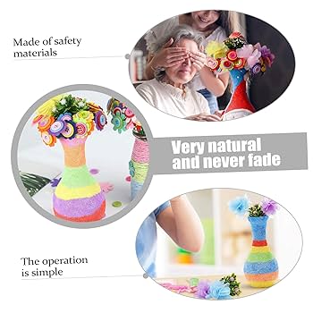 Amazon.co.jp: SKISUNO 2セット花瓶クラフトキット 子供向け