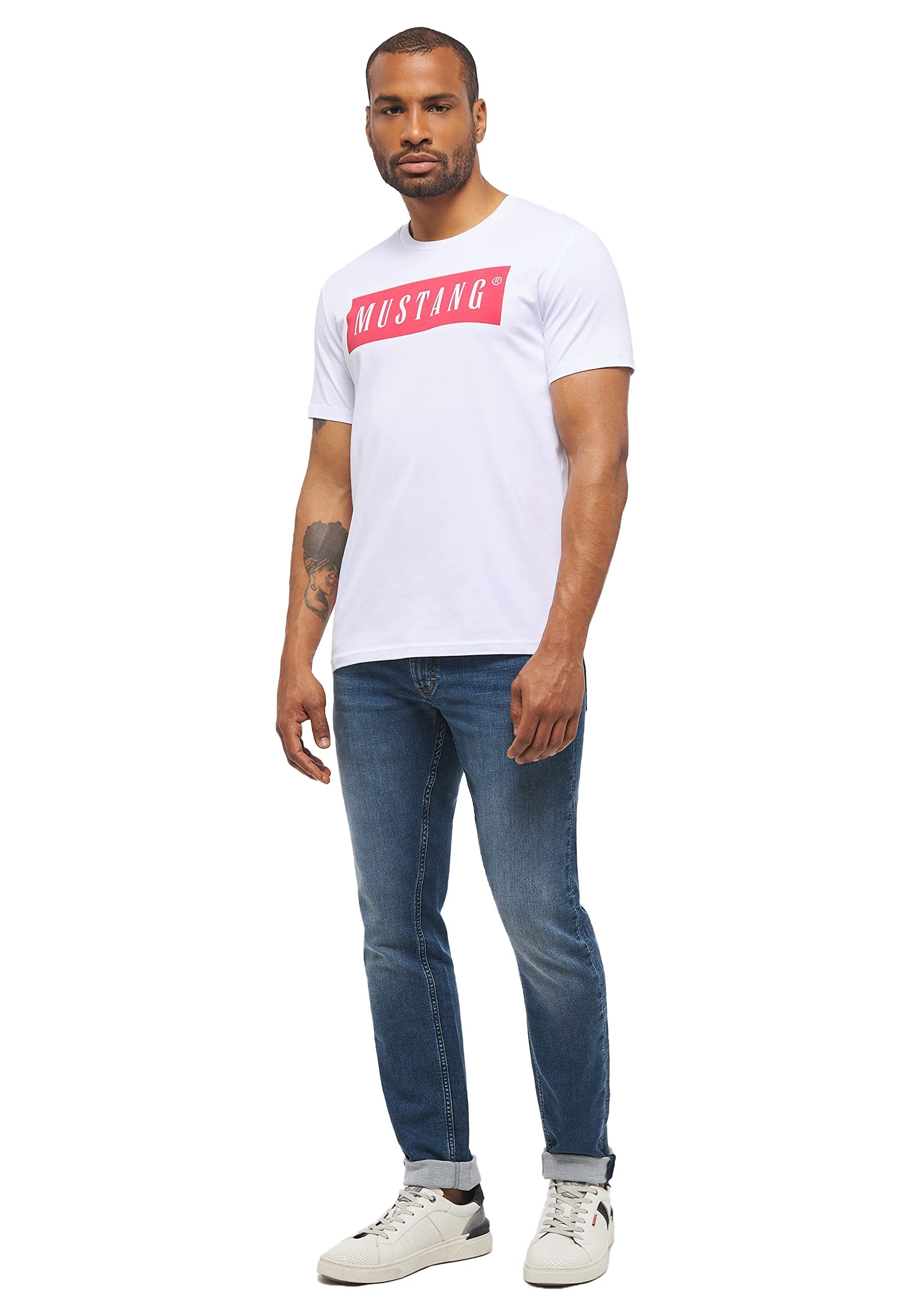 MUSTANG Alex C LOGO Tee Camiseta para Mujer
