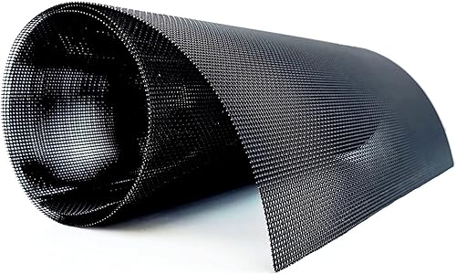 Miniatura 5 de Carligo Malla de parrilla de coche resistente, acero inoxidable SS304, revestimiento de PVC negro, hoja de malla multifuncional de 13 x 43.3