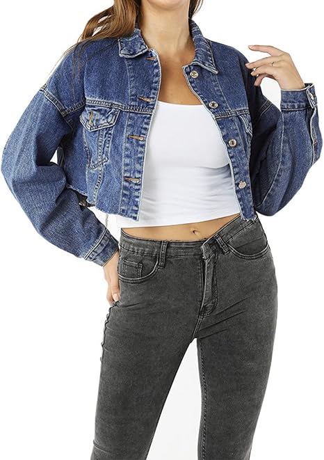 Amazon Co Jp レディース長袖デニムジャケット 秋と冬の女性のデニムジャケット洗ったデニムコートショートコート 日常着 色 Navy Blue Size S ファッション Amazon Co Jp レディース長袖デニムジャケット 秋と冬の女性のデニムジャケット洗ったデニムコートショートコート 日常着 色 Navy Blue Size S ファッション