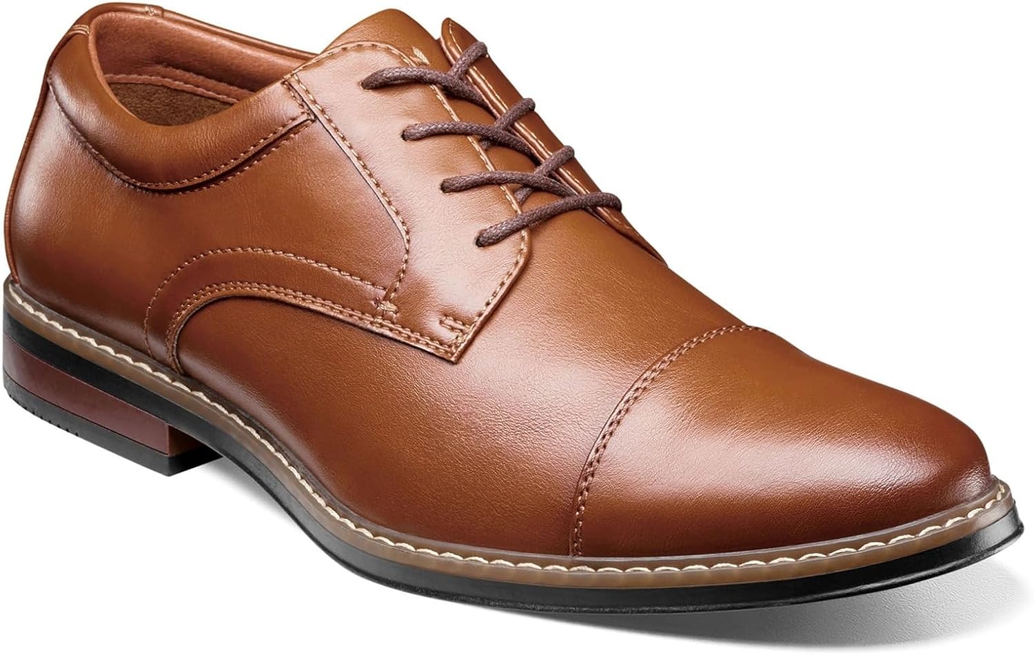 Nunn Bush Men’s Carmelo Cap Toe Oxford Classic Modern Formal Lace Up Dress Casual Shoes
