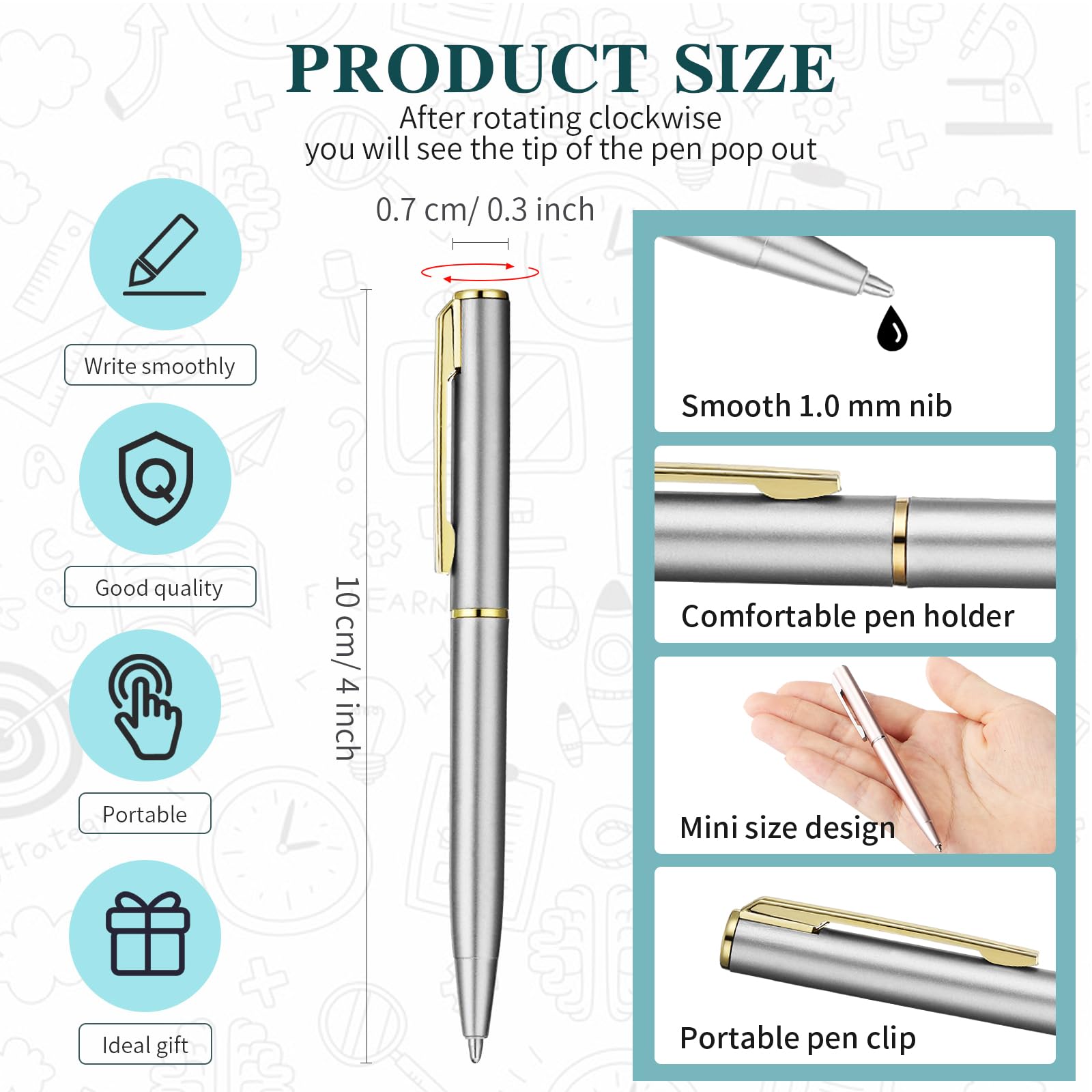 470606 BALL POINT PENS; Retractable Type, Blue | Shipstore