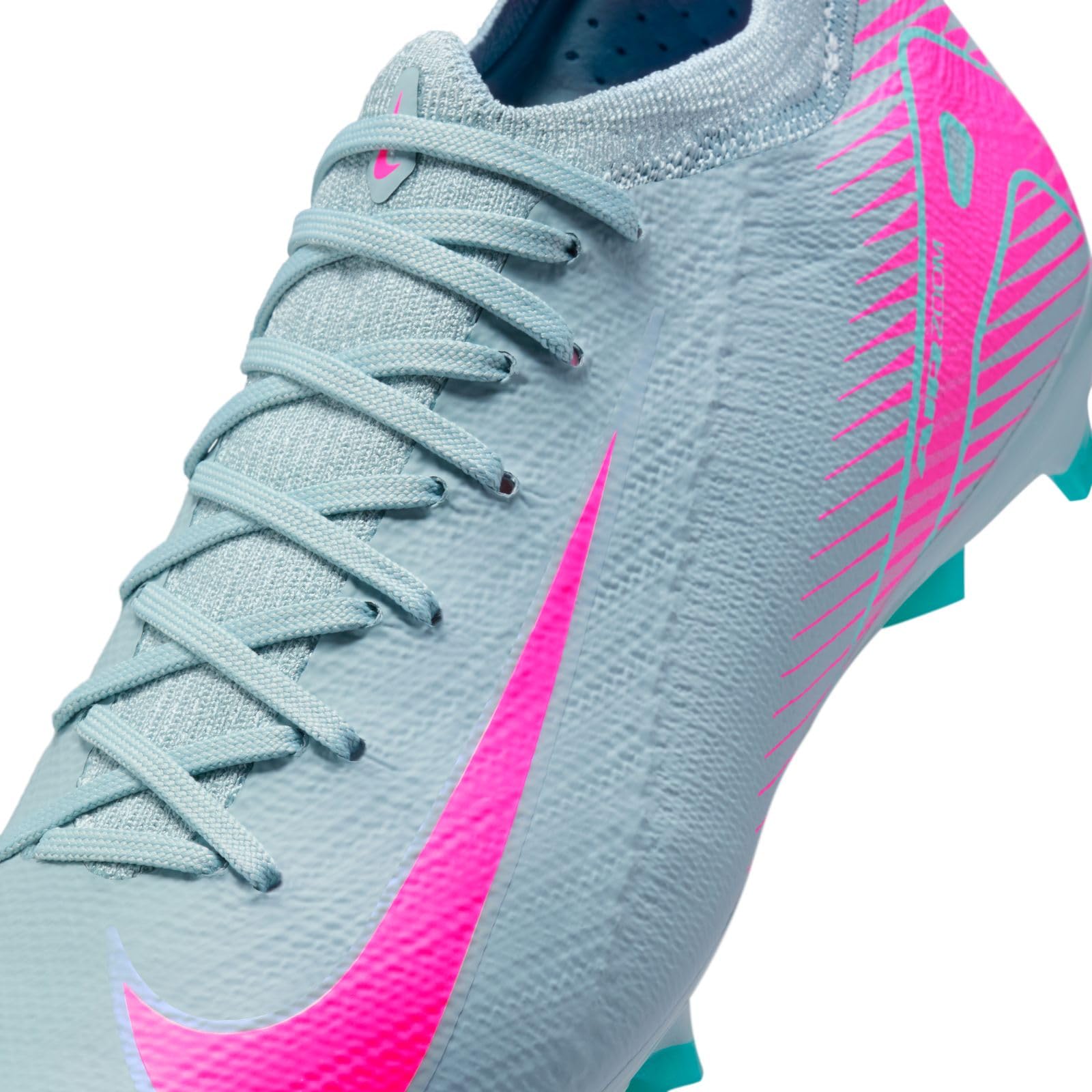 Nike Jr. Mercurial Vapor 16 Pro Little/Big Kids' FG Low-Top Soccer Cleats (HF5448-301, Ocean Cube/Pink Blast) Size 1