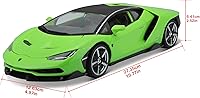Vista 4 de Lamborghini Centenario rojo escala a 1/18 por Maisto 31386