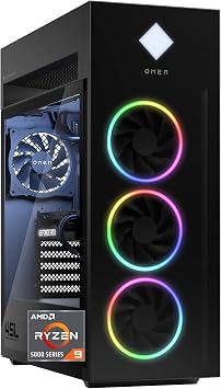 HP OMEN 45L Gaming Desktop, AMD Ryzen 9 5900X, 32 GB RAM, 1 TB Solid State Drive, NVIDIA GeForce RTX 3080 Ti Graphics, Windows 11 Home, GT22-0182 2023