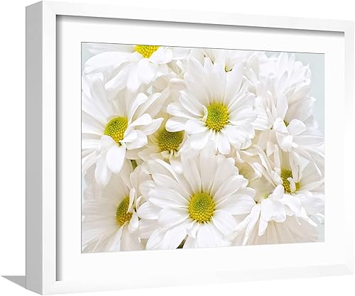 Miniatura 5 de Lienzo decorativo para pared, diseño de margaritas blancas de Gail Peck, decoración botánica, 24 x 18 pulgadas