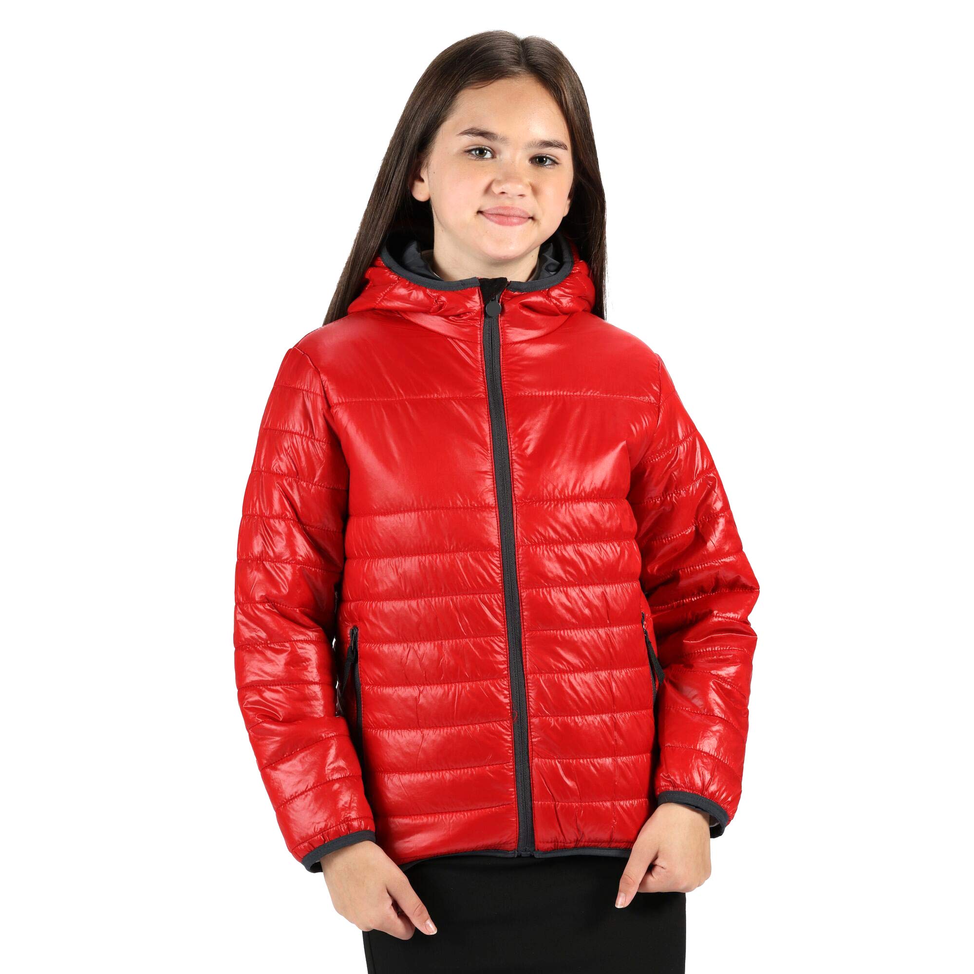Regatta Veste Junior Matelassée Isolante, Légère, Déperlante et Compressible avec Capuche Stormforce Baffled/Quilted Jackets Mixte Enfant