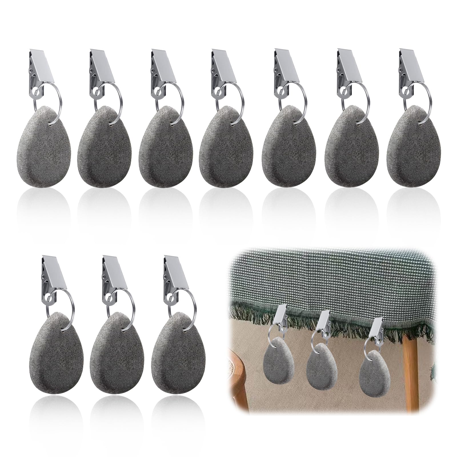 Poids De Nappe Citron - Lot De 4 - Fixation Nappe Extérieur Anti-Vent - Décoration Table Estivale
