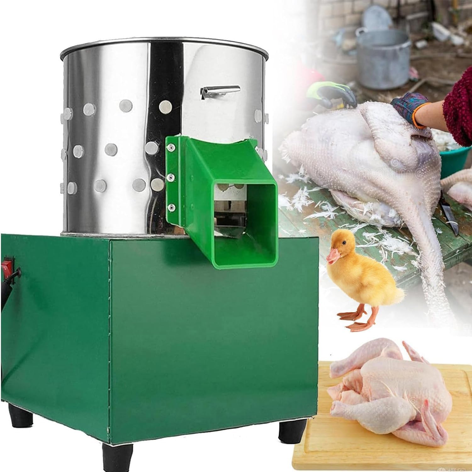 Plumeuse automatique de plumes de volaille pour le plumage de poulet en abattoir