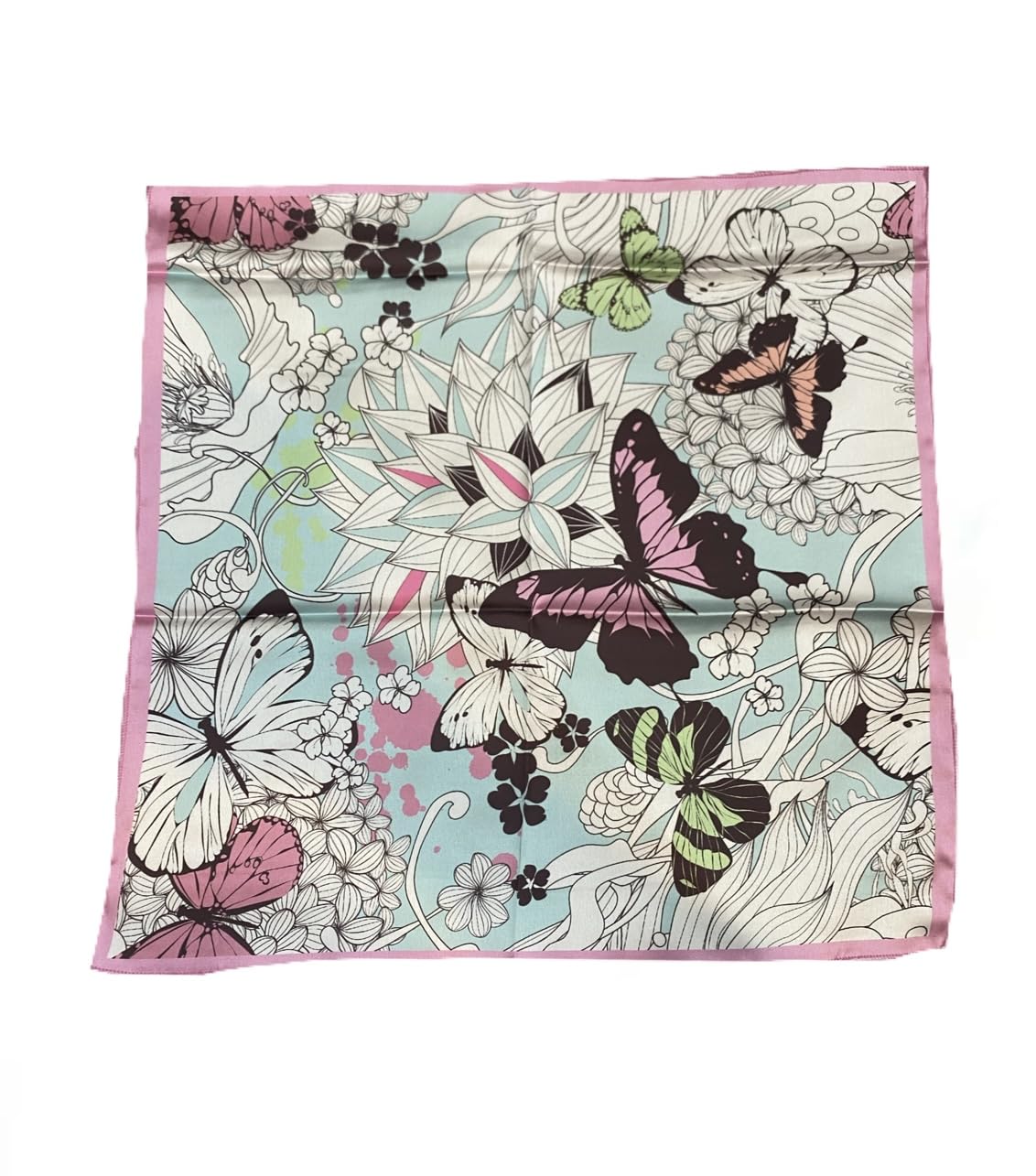 Reema Prints Fancy Digital Silk Satin Bandana (multicolor-50X50cm)-image-4