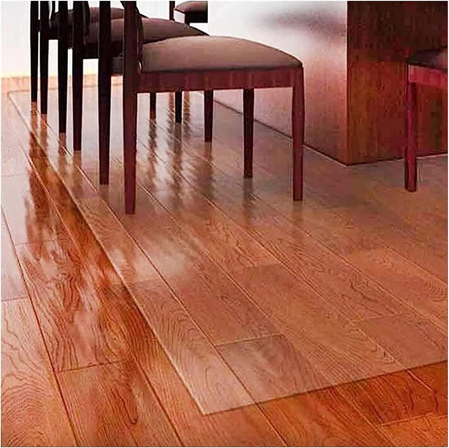 Tapis de Chaise Transparent, Tapis de Sol Transparent, buanderie, Chambre, entrée, Tapis de Porte Transparent d'intérieur, Tapis de Sol antidérapant pour Bureau et Maison (120 x 17