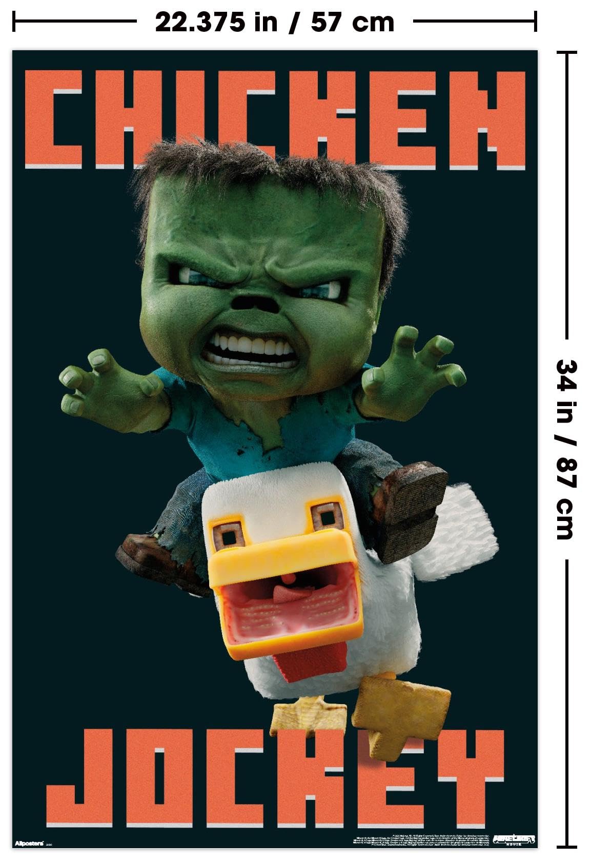 Amazon.co.jp: マインクラフト映画-チキンジョッキーウォール