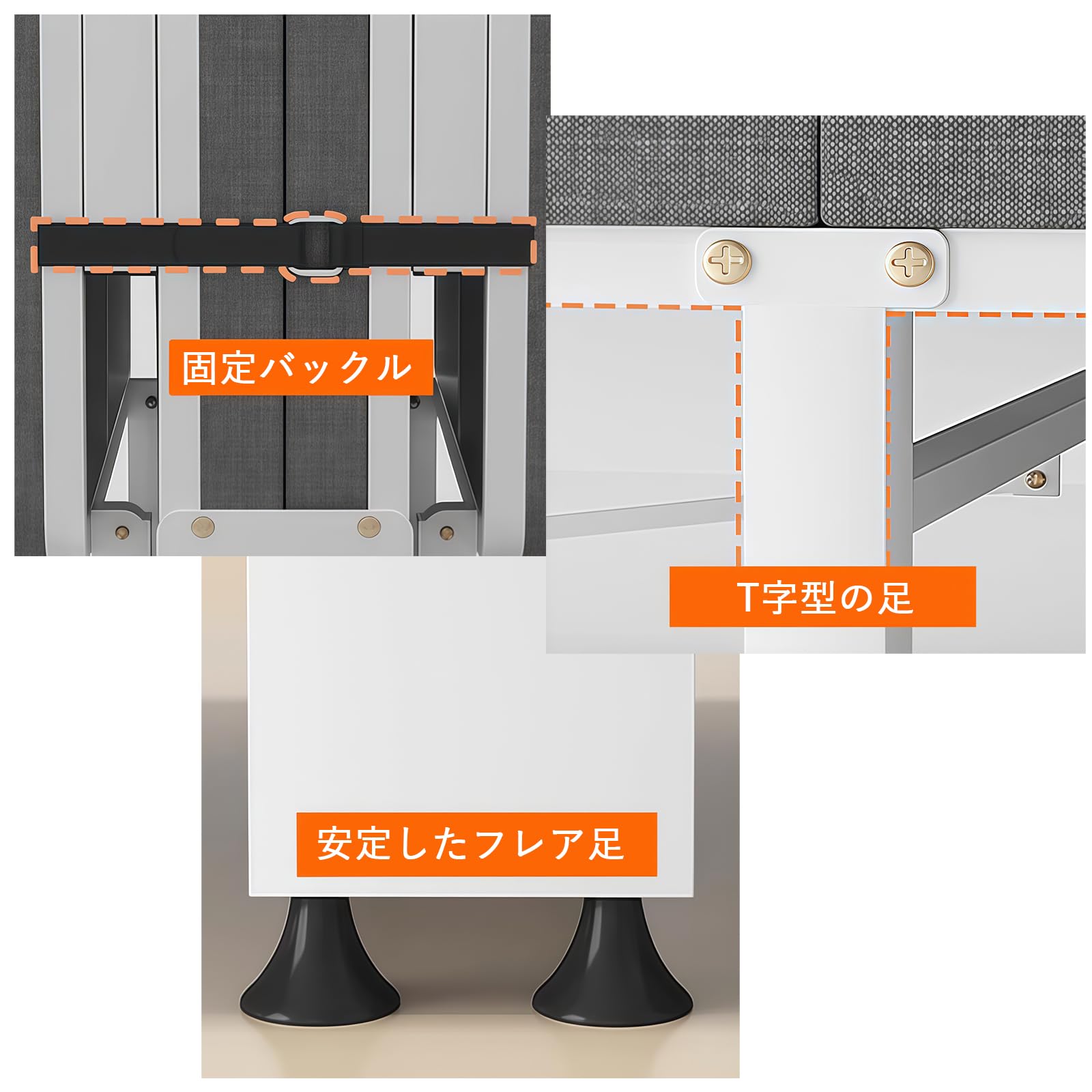 Amazon｜折りたたみベッド シングル 高反発 コンパクト収納
