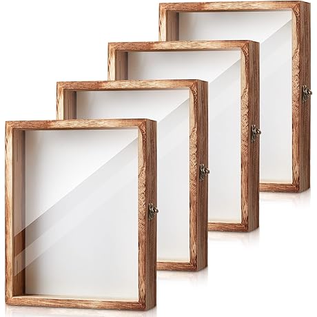 Wooden Shadow Box Frame 4 Pack