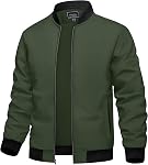 TACVASEN Men's Bomber Jacket Fall Lightweight Windbreaker Jackets for Men Spring Casual Golf Flight Full Zip Coats