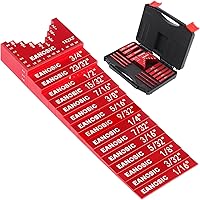 Vista 9 de Juego de 7 barras de configuración de aluminio de precisión para enrutador y sierra de mesa, accesorios de carpintería, barras incluyen marcas