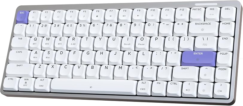 EPOMAKER Luma84 Low Profile Aluminum Mechanical Keyboard, VIA Programmable