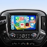 10.2'' Car Radio Stereo Replacement Upgrade for Chevy Silverado 2014 2015 2016 2017 2018 GMC Sierra 5G WiFi 2+64G Wireless Carplay/Android Auto/GPS/Bluetooth/FM Radio/1080P SWC