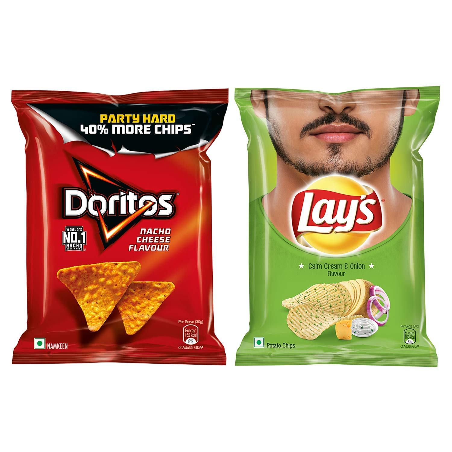 Lays Americal Sour Cream Onion 177 gm+ Doritos Nacho Cheese 150g