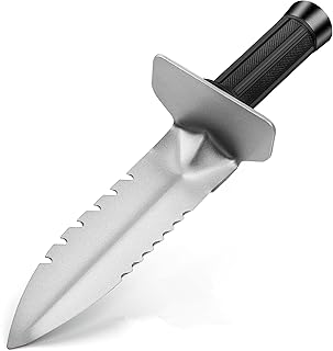 Metal Detector Digger Tool, Heavy Duty Serrated Edge Metal Detector Digging Shovel, Sturdy Metal Detecting Shovel, Gardening Accessories Digging Knife for Metal Detection Digging Loosening Planting
