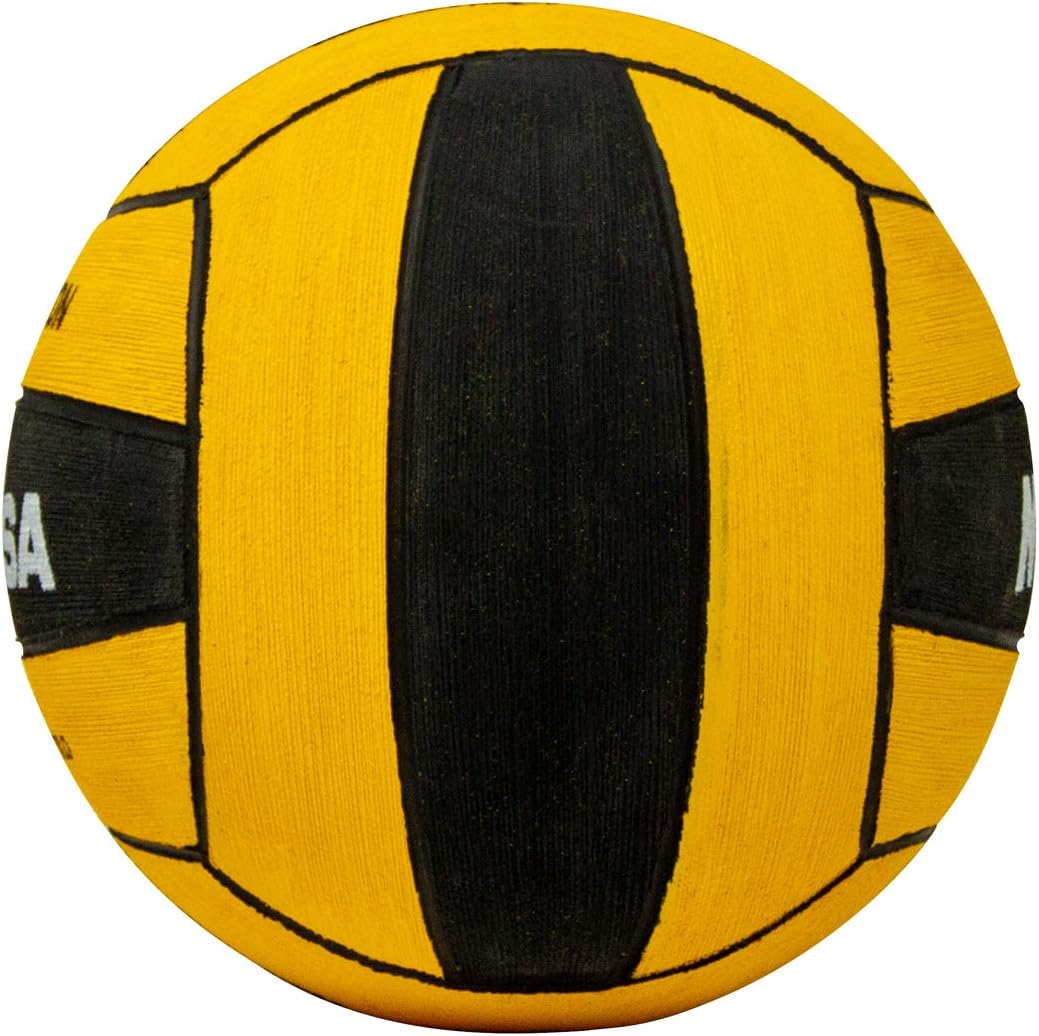 Mikasa W5009BLA Competition Game Ball, Black/Yellow, Size 4