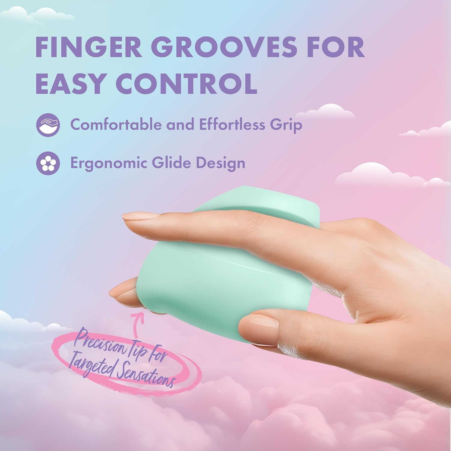 Blush Novelties Play With Me 2.25 Inch Mini Vibrator ~ Dream Crush ~ 10 Powerful Vibrations ~ Nipple Clitoral Stimulator, USB Charge, IPX7 ~ Finger Luxury Play Adult Sex Toys for Women Couples ~ Green