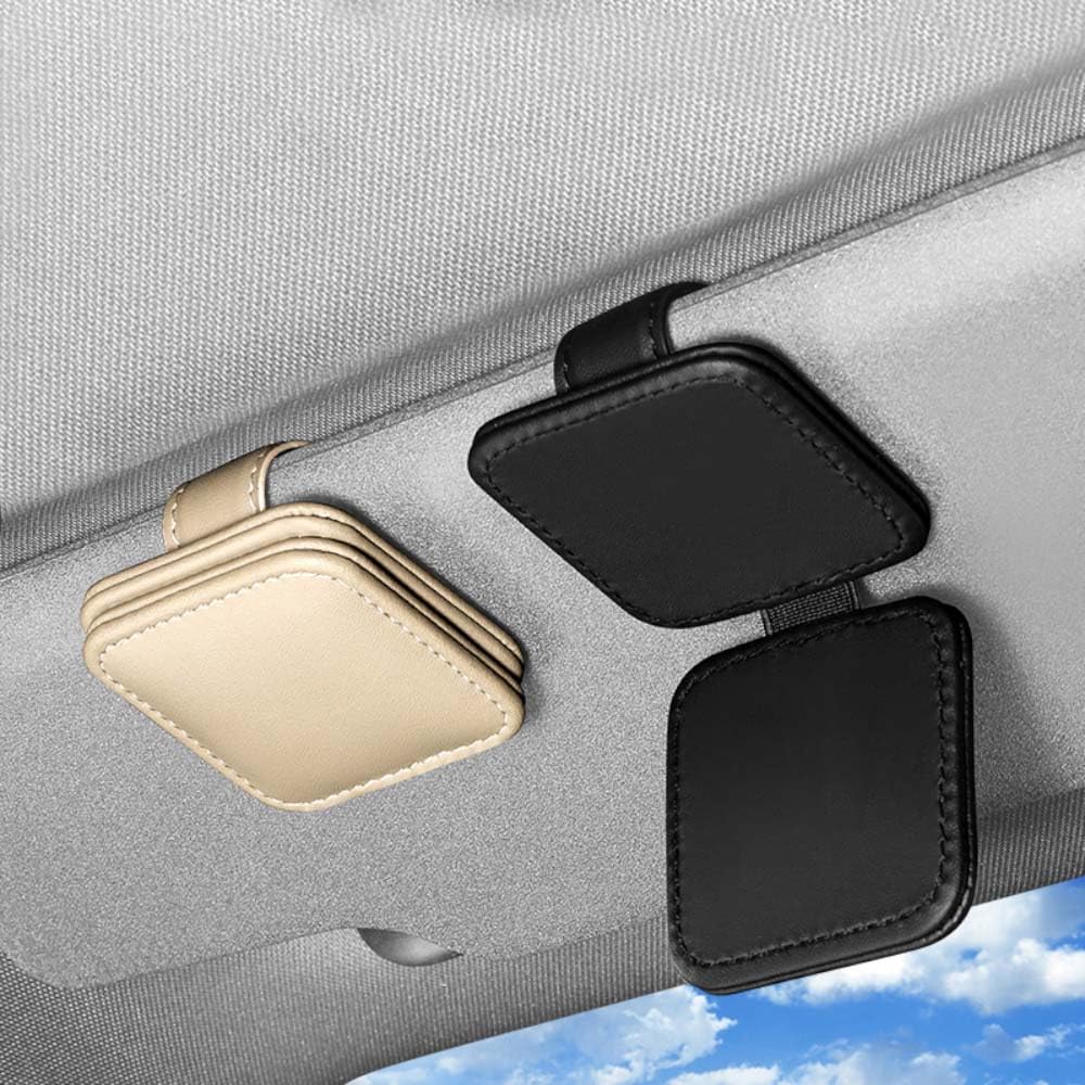 Brilhouder voor autozonneklep,Voor Alfa Romeo Giulia Stelvio Mito 147 159 156 166 Giulietta Tonale Brera brillenhouder Brilopbergdoos Auto Travel Essentials Vizieraccessoires,D