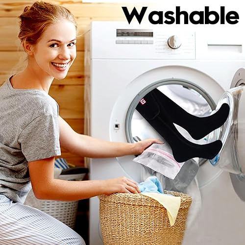 Miniatura 4 de Calcetines térmicos eléctricos Rechargebale Calcetines calefactores alimentados por batería para hombres y mujeres, kit de calcetines gruesos con