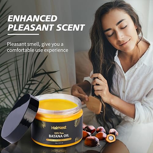 Miniatura 4 de Gel de aceite de batana prensado en frío 100% puro para el crecimiento del cabello, Dr Sebi Raw Orgánico Semisólido de Honduras, tarro extra grande