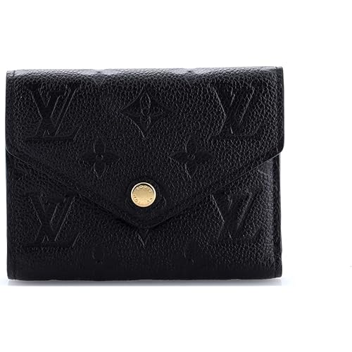 Louis Vuitton, Pre-Loved Victorine Wallet Monogram Empreinte Leather, Black