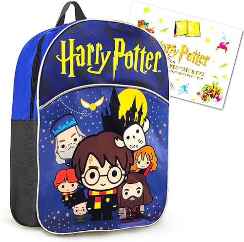 Harry Potter Mochila preescolar para niños pequeños - Mochila de lujo Mini Harry Potter con bolsa de regalo Harry Potter suministros escolares