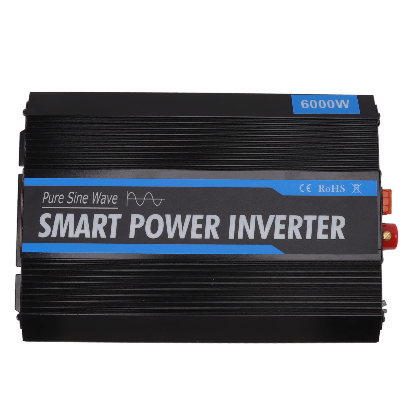 Domary Inverter di Potenza da 6000 W 12 V a Onda Sinusoidale con Doppie Ventole di Raffreddamento e Interruttore Remoto per Solare Domestico