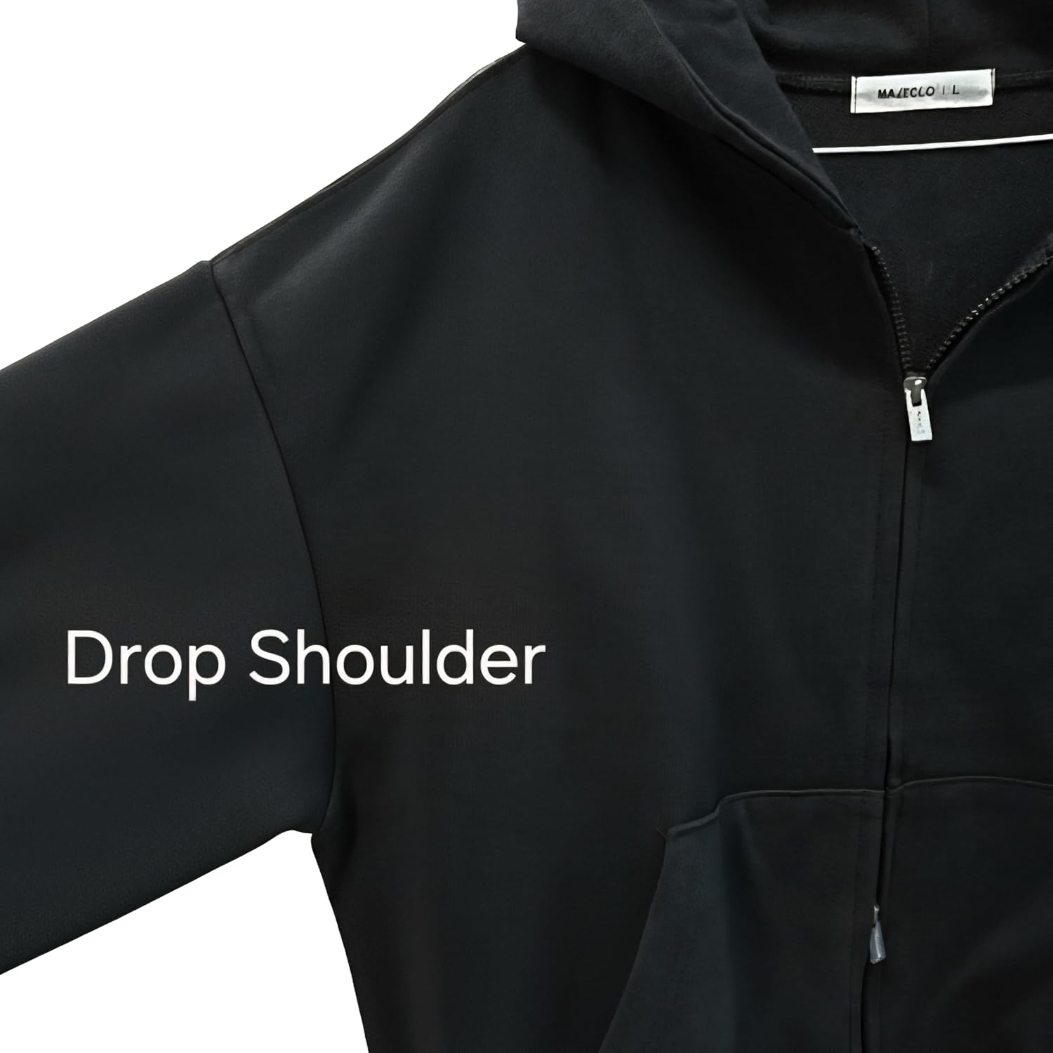Women’s Heavyweight Drop Shoulder Oversized Zip Up Hoodie Cotton Full Zip Swetshirt