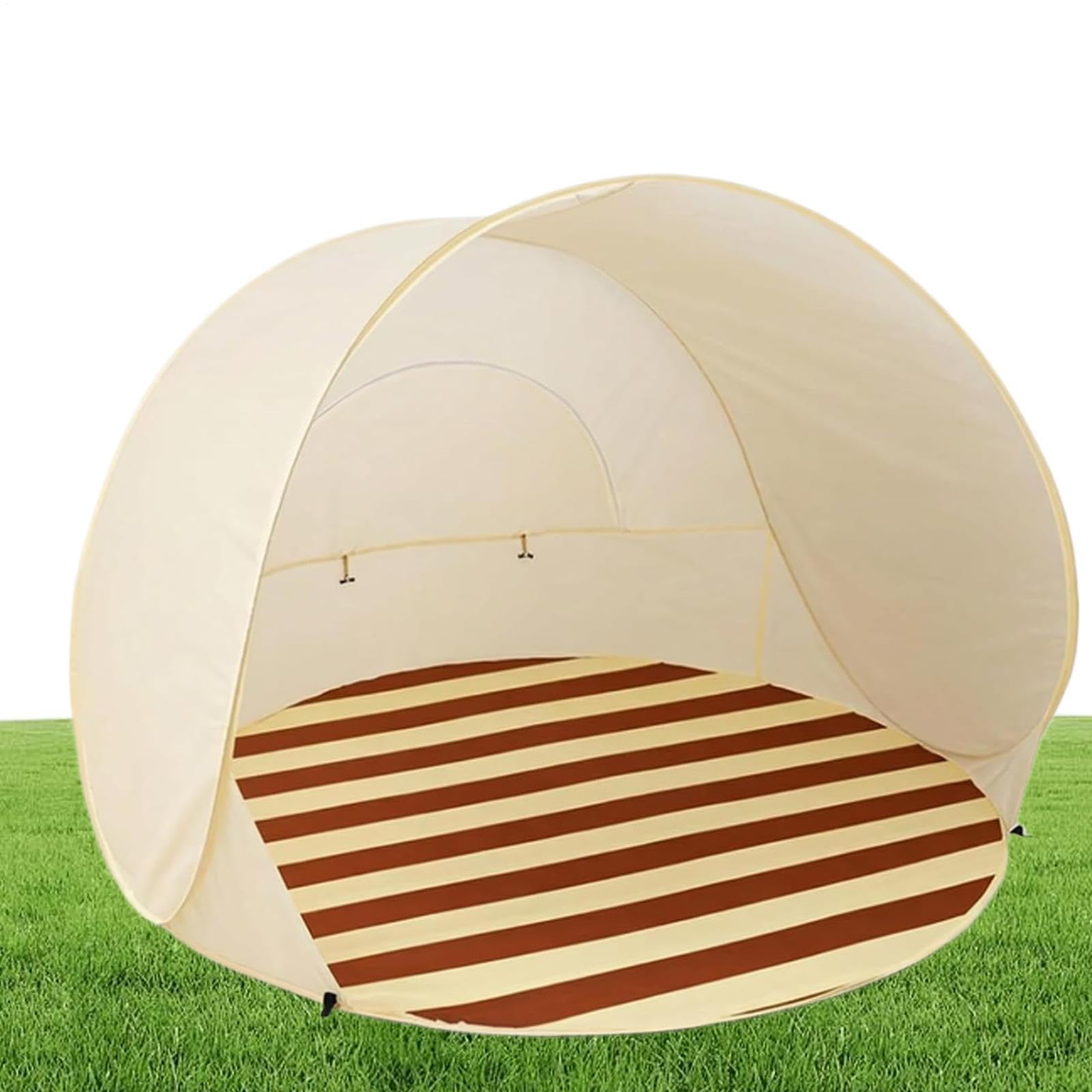 Tienda de Playa con protección Solar Impermeable y Plegable | para playa para 3 personas, camping, senderismo, viajes, aire libre, verano, parque, familia