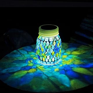 Mosaic Garden Decor Solar Outdoor Hanging Lights,Solar Mosaic Lanterns C...