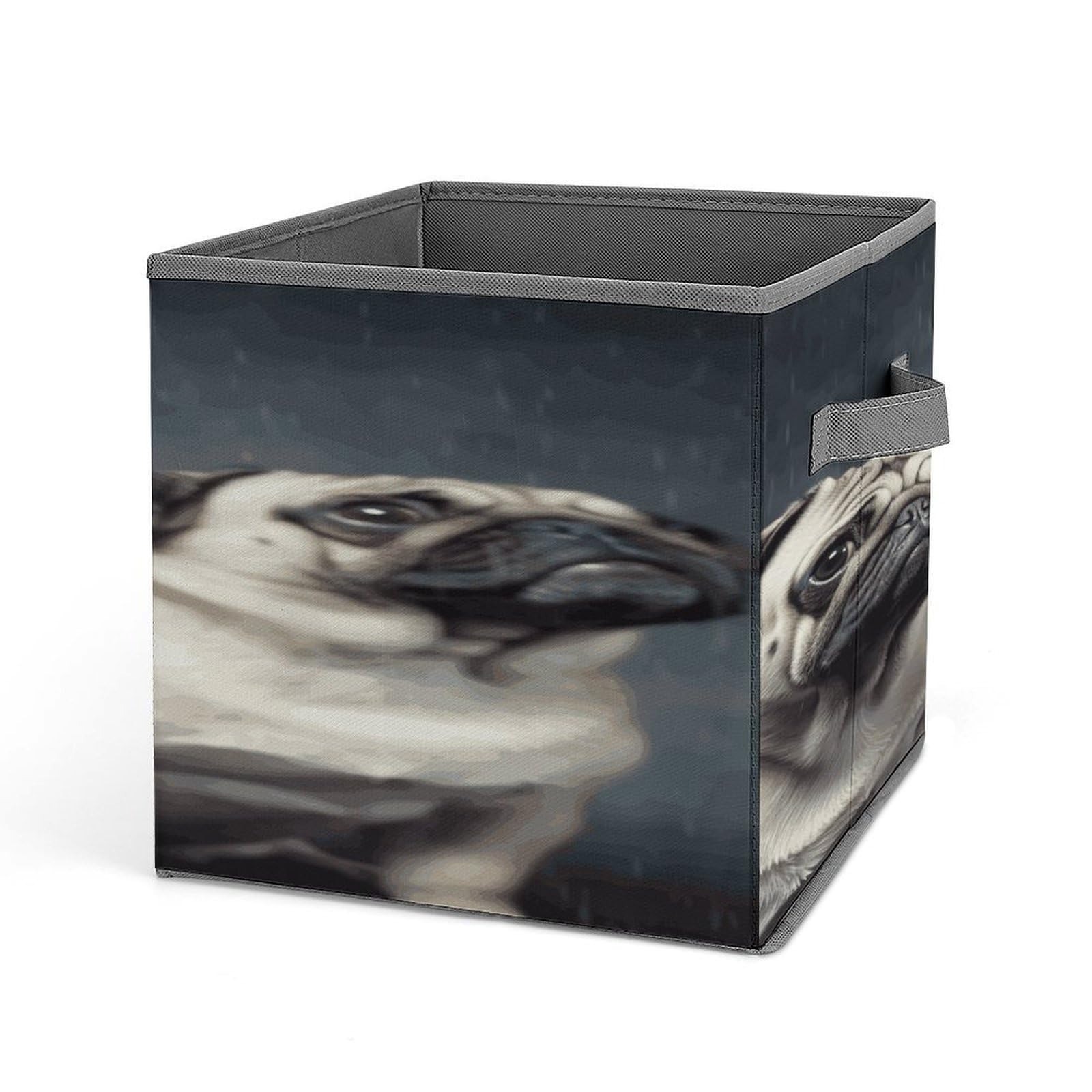 Fekiloot Style Funny Pug Dog Storage Bins Storage Baskets