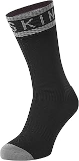 SEALSKINZ Unisex's Waterproof Warm Weather Mid Length Sock with Hydrostop