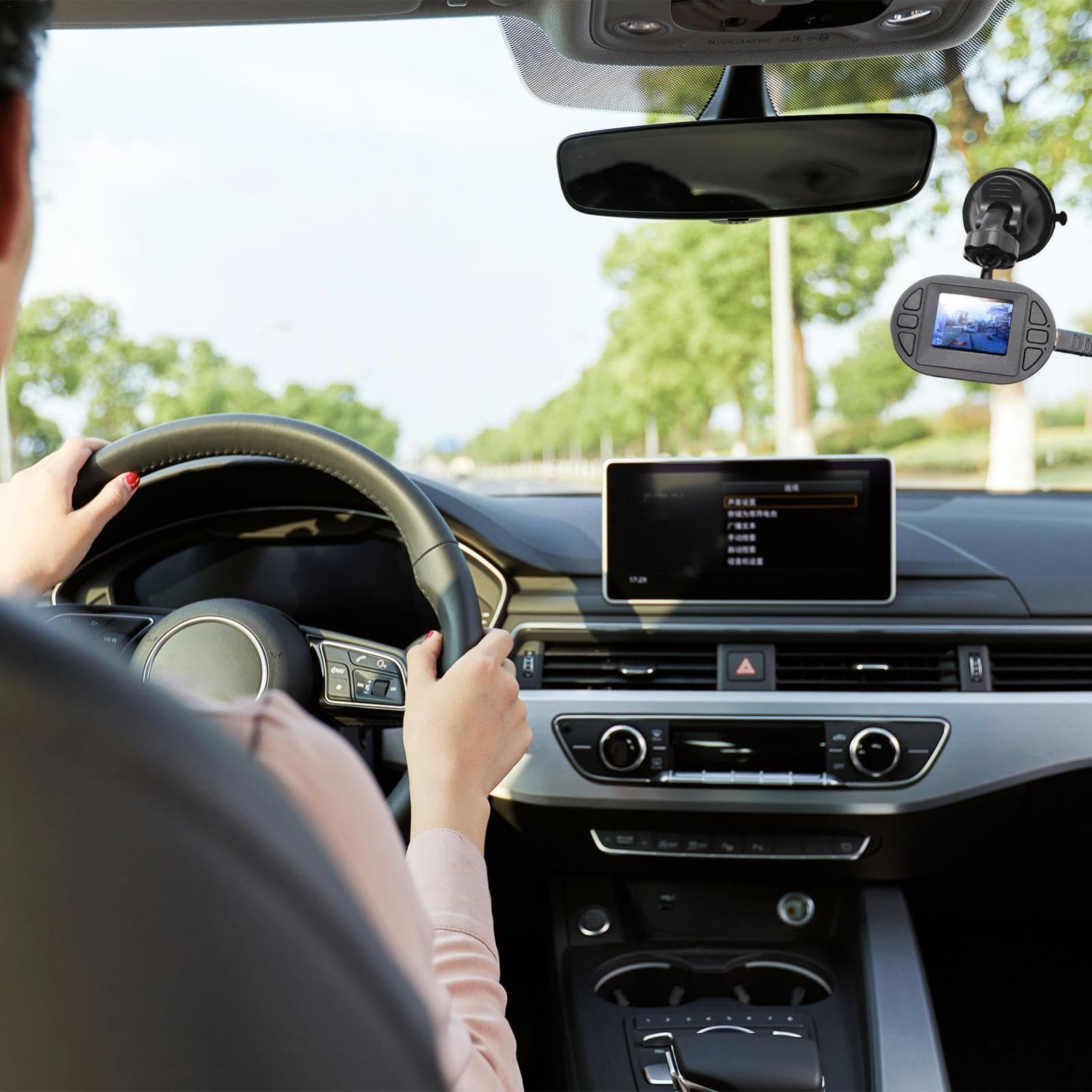 4K WiFi Dashcam Auto Vorne,App-Steuerung Auto Dashcam mit 64G SD-Karte und Abnehmbare Halterung,1.47 IPS Bildschirm,170°Superweitwinkel,Nachtsicht,WDR,G-Sensor,Loop-Aufnahm,24H Parküberwachung