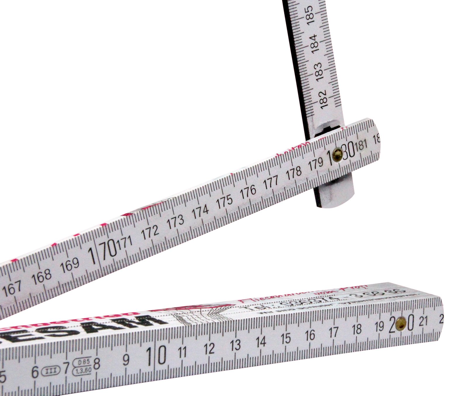Zollstock Gliedermaßstab Meterstab mit Druck/Fotodruck 4-farbig Markenware von ADGA 100 Stück