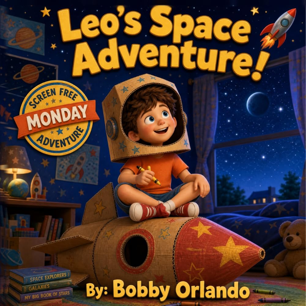 Leo's Space Adventure: Screen Free Monday: A Bedtime Story About Imagination and Family (Ages 3-7) (Leo's Adventures)