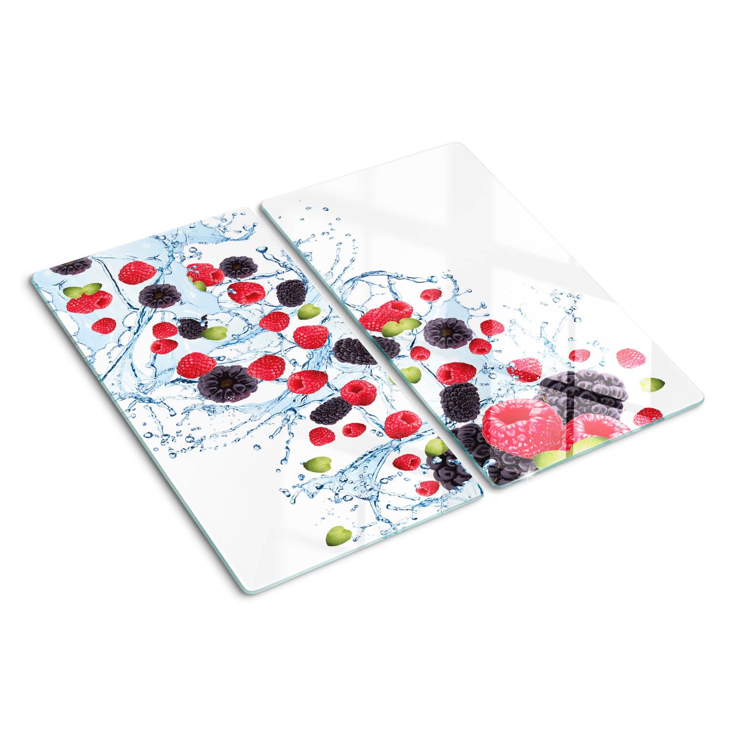 Planche de cuisine en verre contact alimentaire pour découpe et cuisson