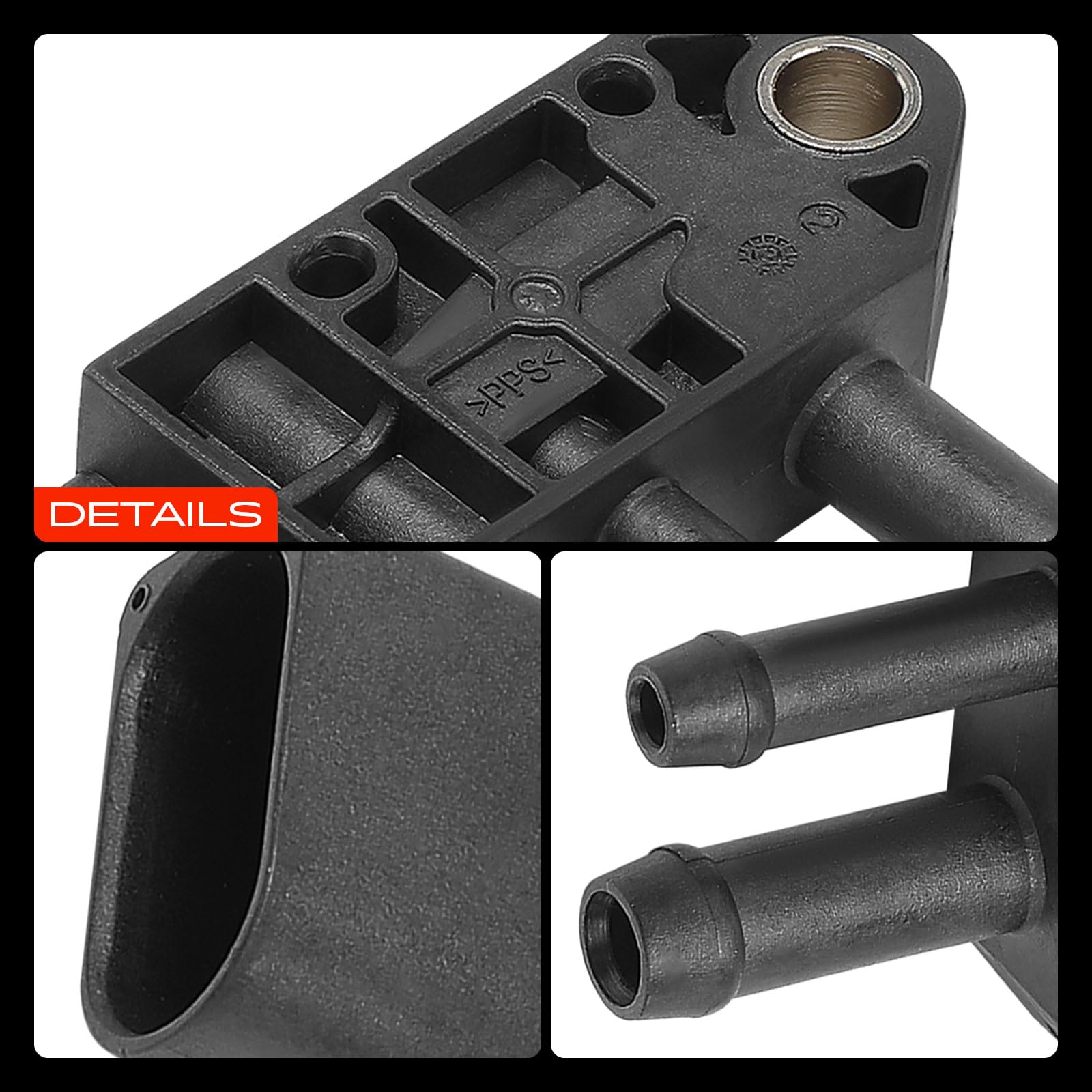 Frankberg Sensore pressione differenziale Pressione gas di scarico Compatibile con Golf VI 5K1 Golf VI Variante AJ5 A4 Avant 8K5 T.o.u.r.a.n 1T3 California T6 CAmper SGC SG.G SHC Replace# 03G906051G