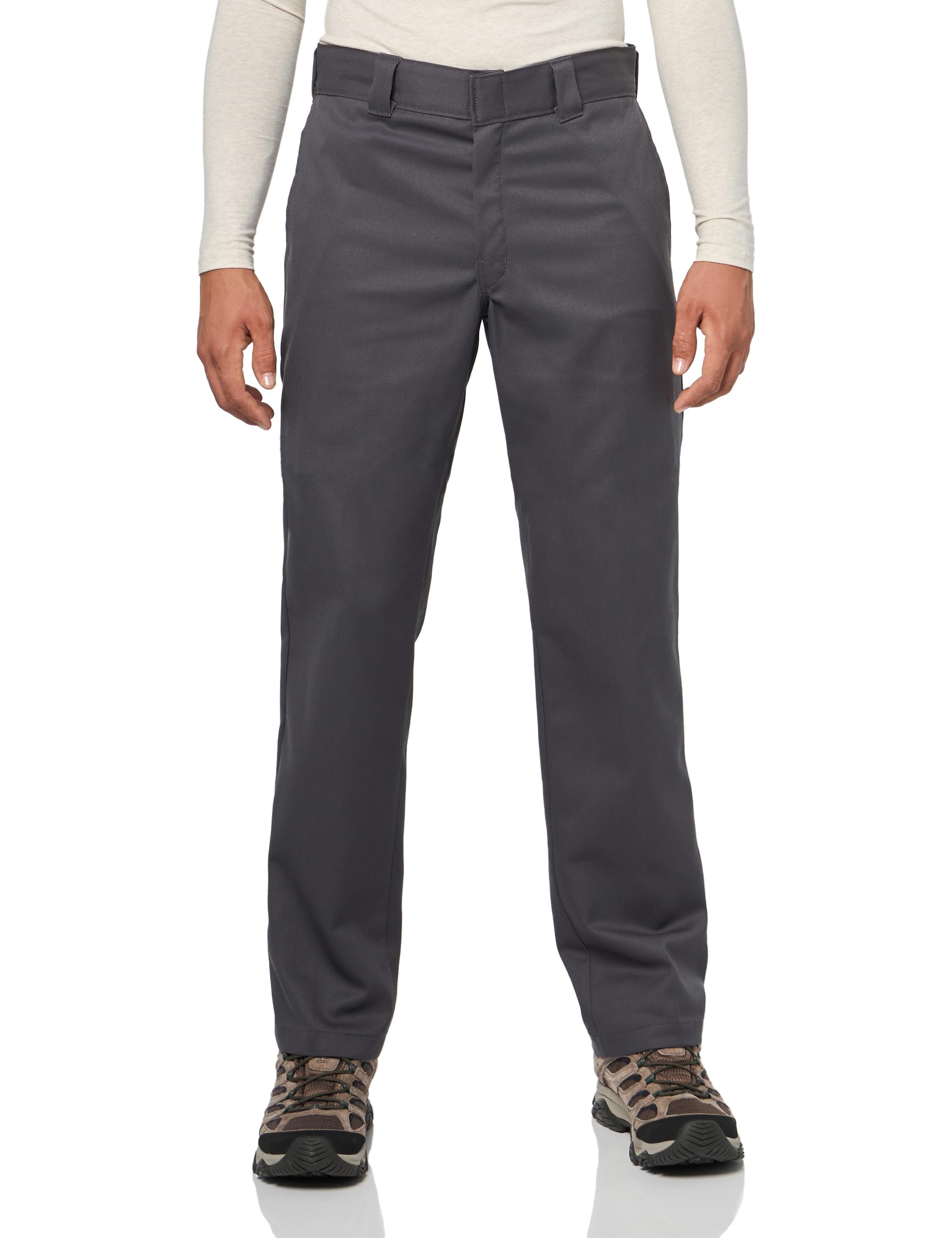 Dickies Men's Charcoal 873 Slim Fit Work Pants, 34W X 30L