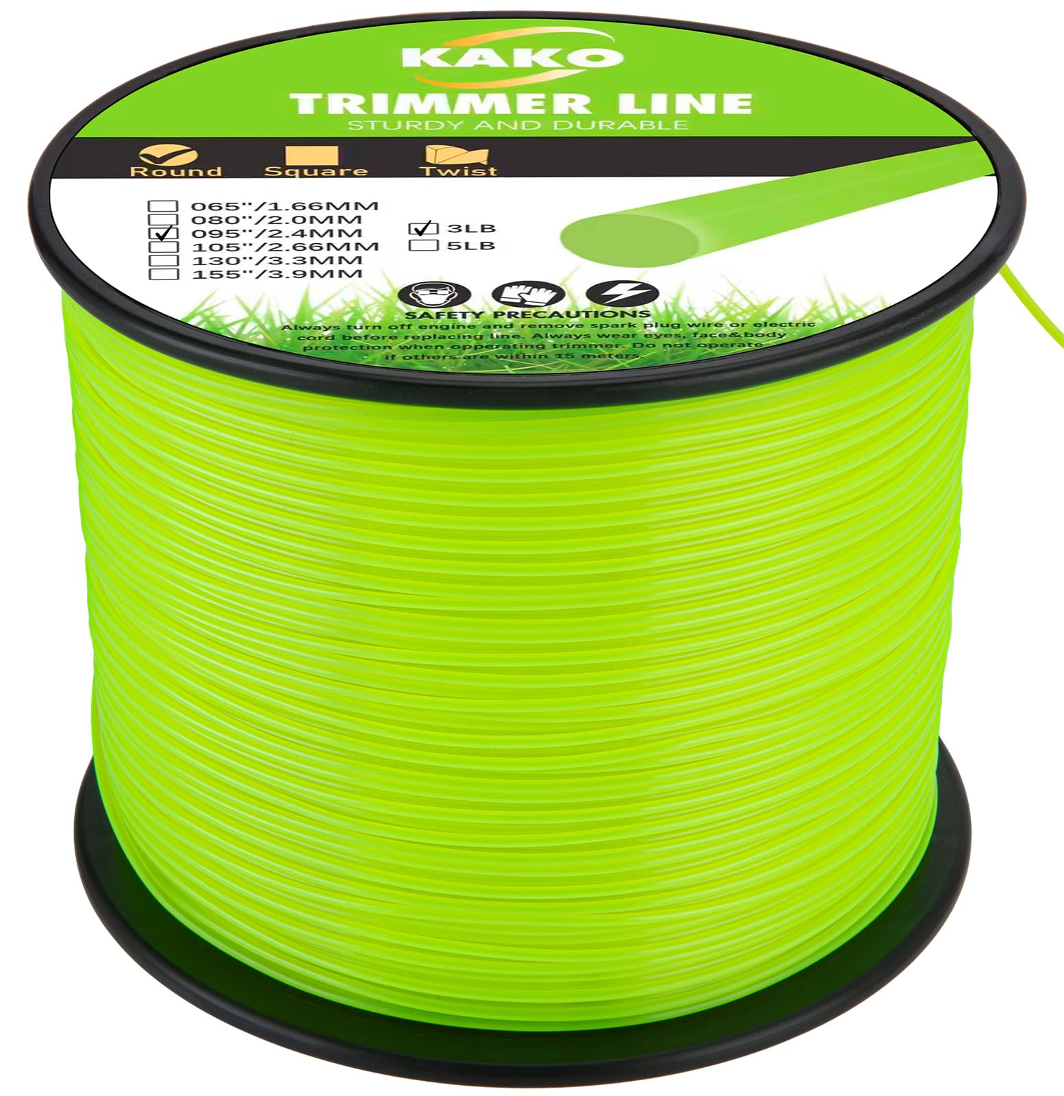 Amazon.com : KAKO 095 Trimmer Line Heavy Duty, Weed Eater String