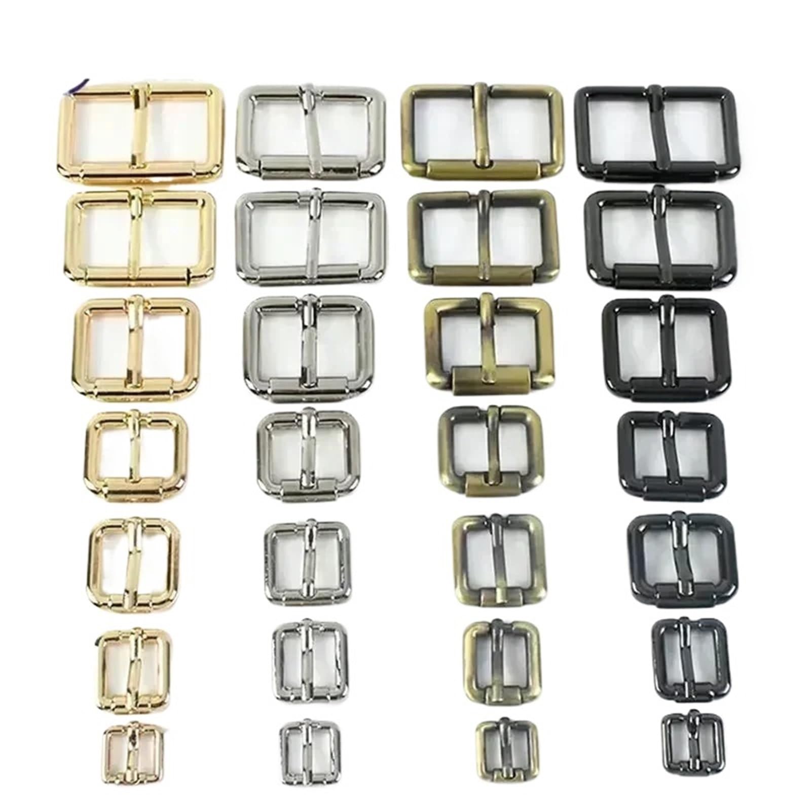 Hebilla Deslizante 10 hebillas ajustables de metal a 38 mm for correas bolsos, mochilas cuero, pasador rodillo, accesorios bricolaje Para CinturóN