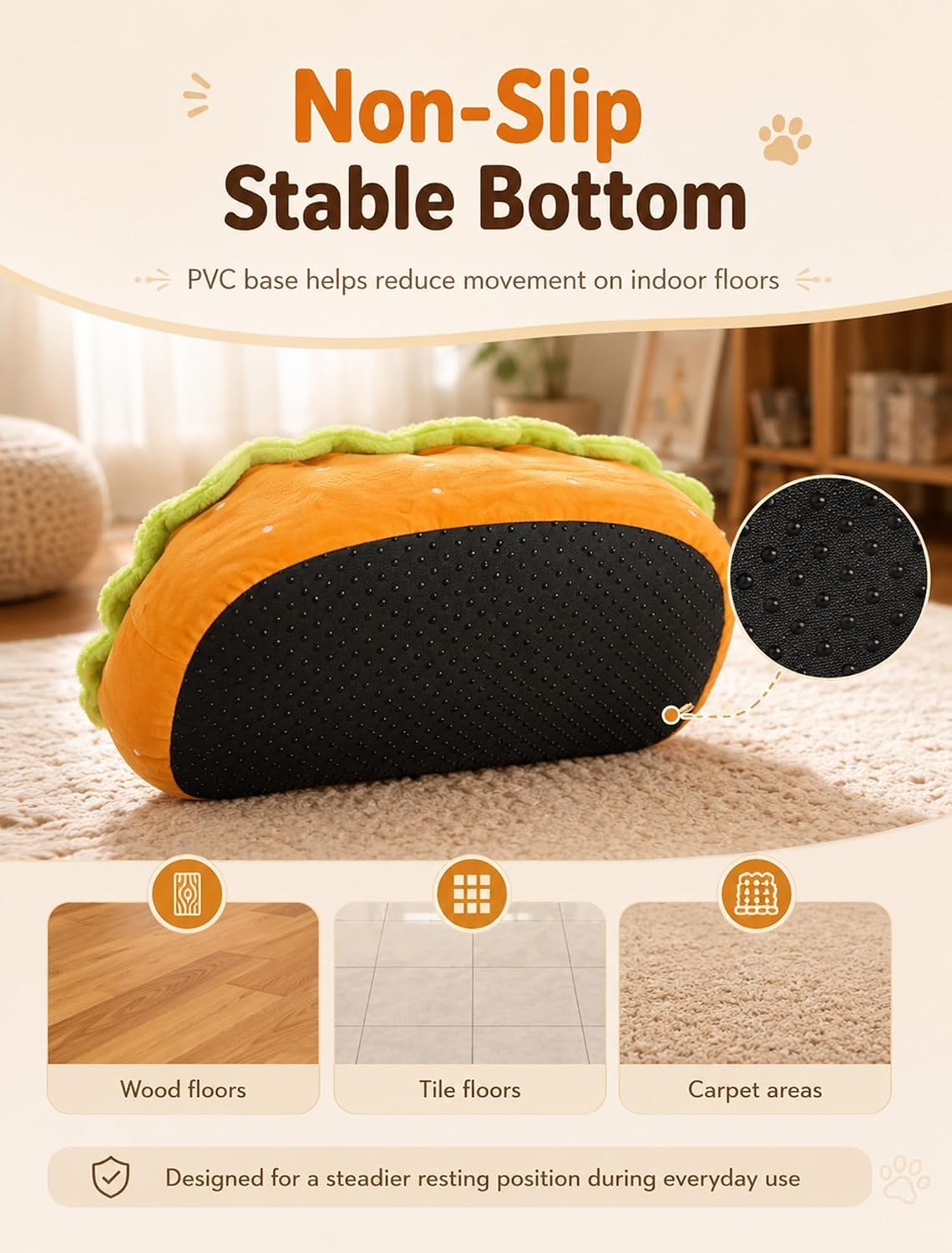 Cama para perros salchicha, cama para perros y gatos, cama de felpa extraíble y lavable, cama de micro gamuza suave y pana para interiores con parte inferior antideslizante para cachorros y mascotas