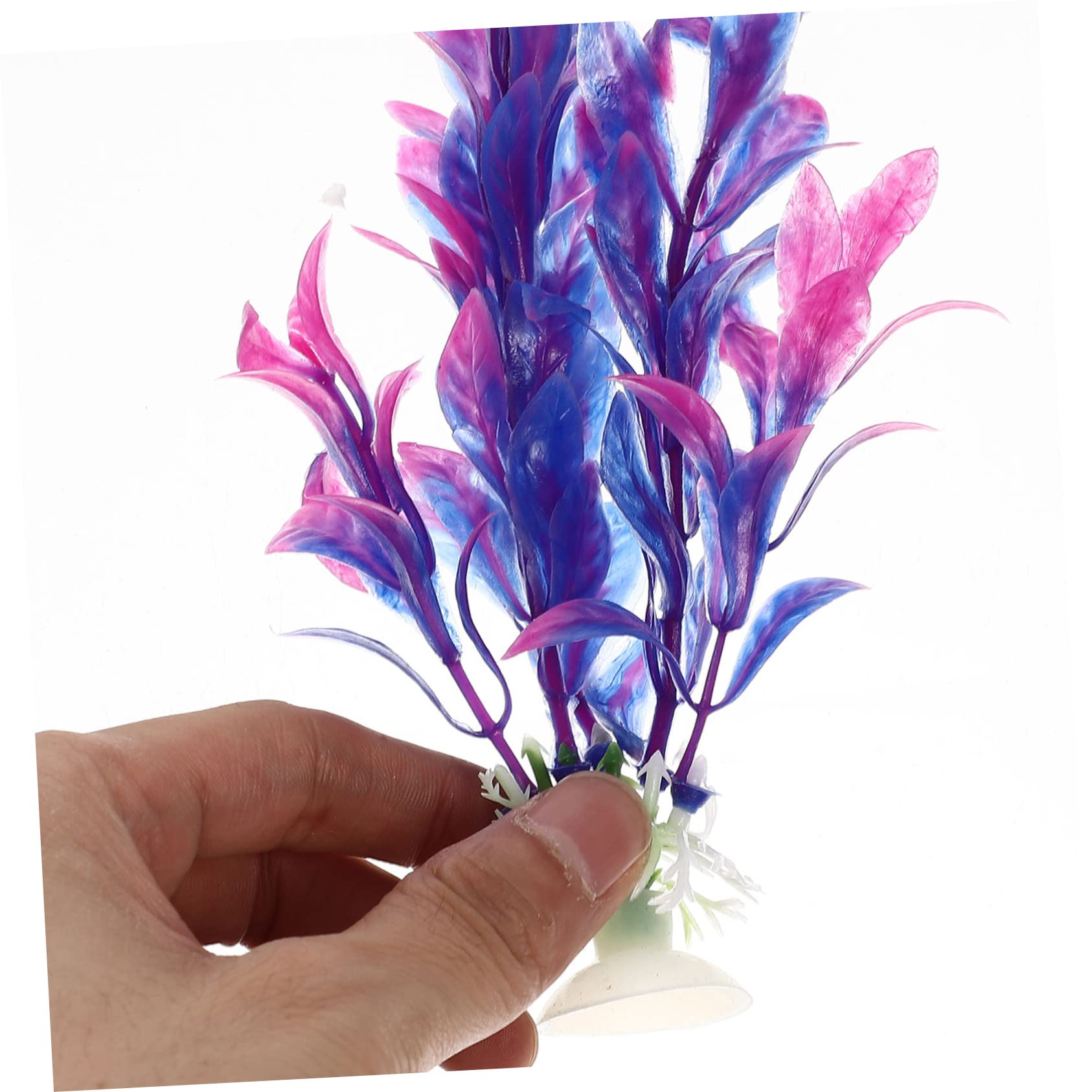 Sosoport 4 Sätze Aquarium Landschaftsbau Wasserpflanzen Gefälschte Blumen Aquarienschmuck Kunststoffpflanze Aquariumpflanzen Lebendige Kunstpflanze Aquarienpflanze Plastik 6 Stück * 4